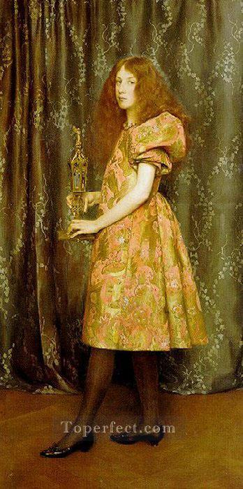 Heir To All The Ages Pre Raphaelite Thomas Cooper Gotch Oil Paintings